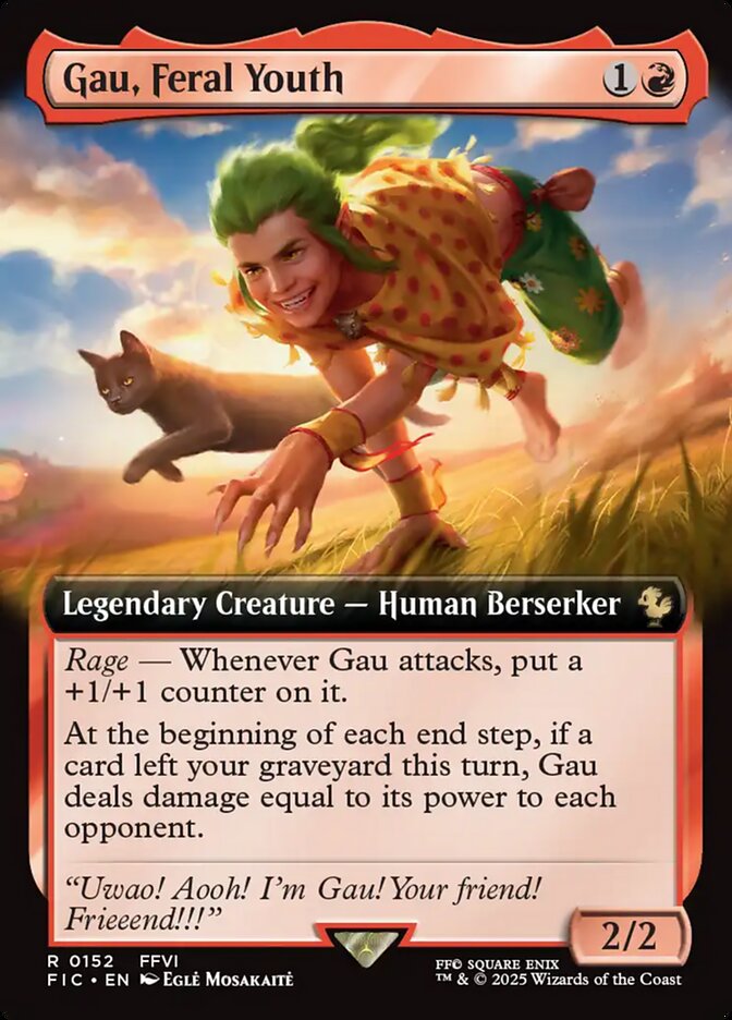 Gau, Feral Youth, Final fantasy commander Card Art