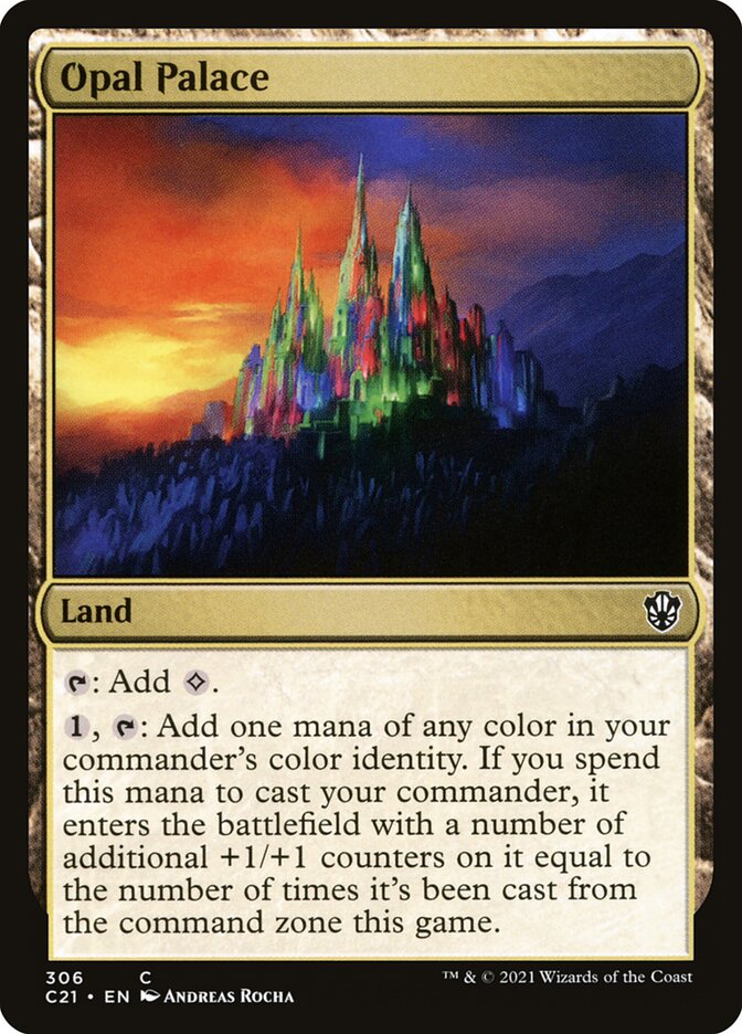 Opal Palace, Commander 2021 Card Art