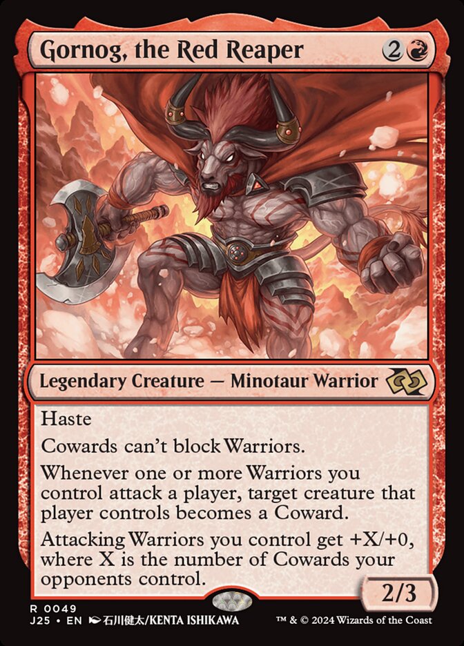 Gornog, the Red Reaper, Foundations jumpstart Card Art