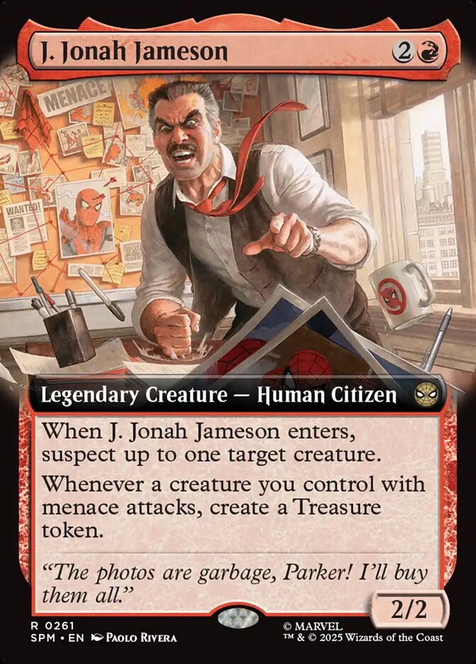 J. Jonah Jameson, Marvel'S Spider-Man Card Art