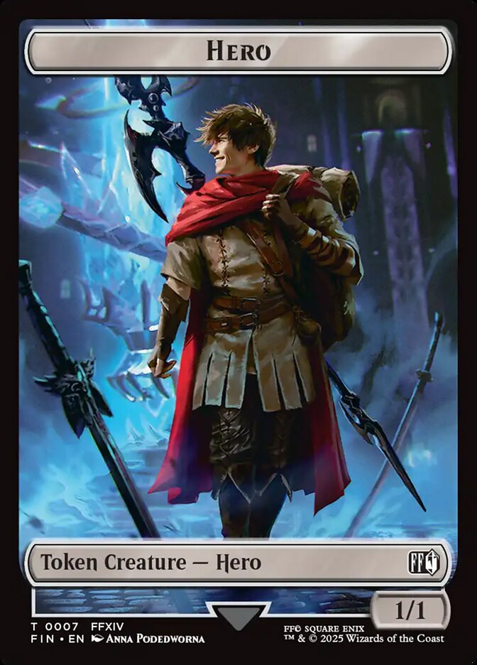 Hero, Final fantasy tokens Card Art