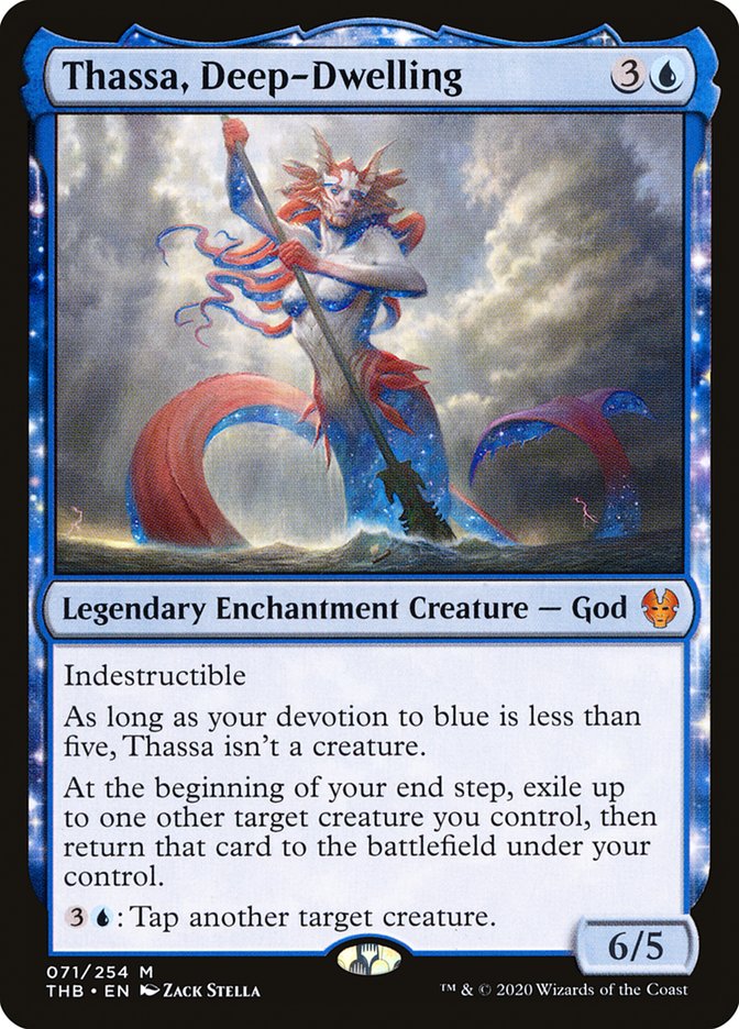 Thassa, Deep-Dwelling, Theros beyond death Card Art