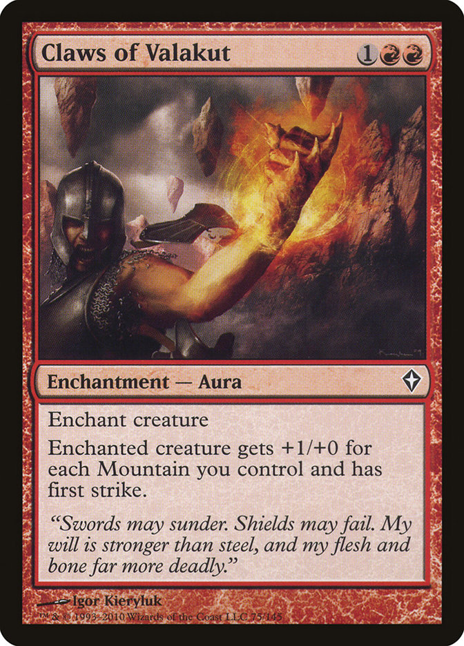 Claws of Valakut, Worldwake Card Art