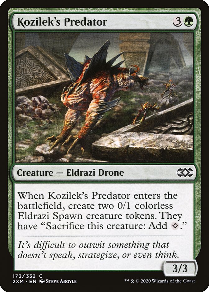 Kozilek's Predator, Double masters Card Art