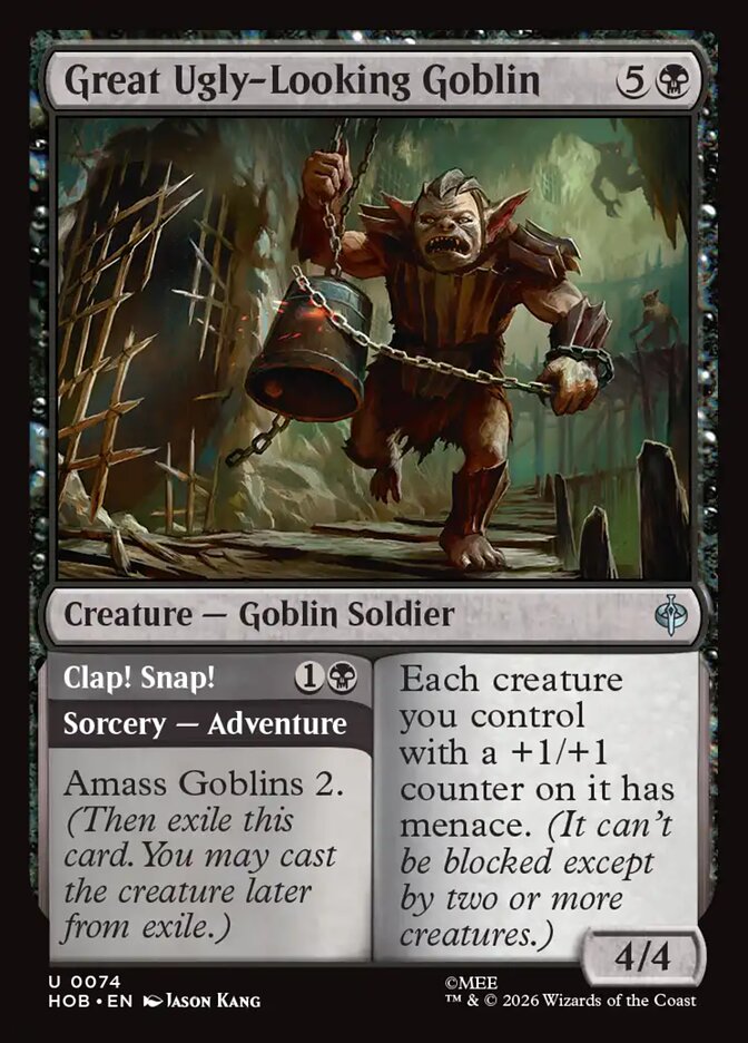 Great Ugly-Looking Goblin // Clap! Snap!, The Hobbit Card Art