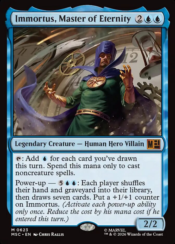 Immortus, Master of Eternity, Marvel Super Heroes Commander Card Art