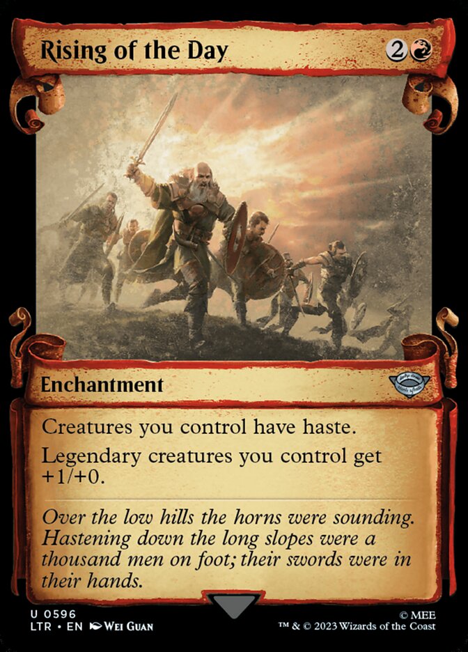Rising of the Day, The Lord Of The Rings: Tales Of Middle-Earth Card Art