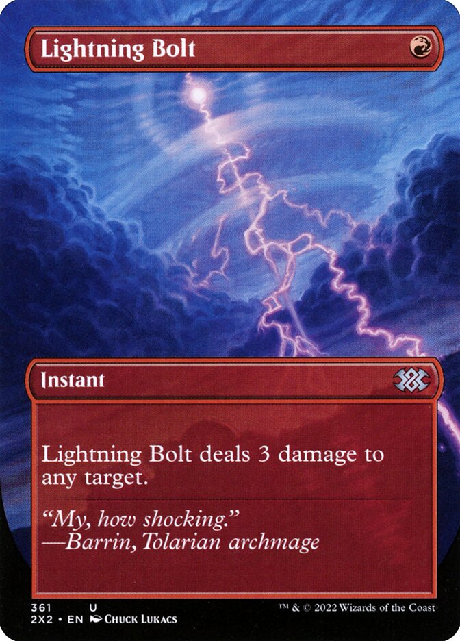 Lightning Bolt, Double masters 2022 Card Art