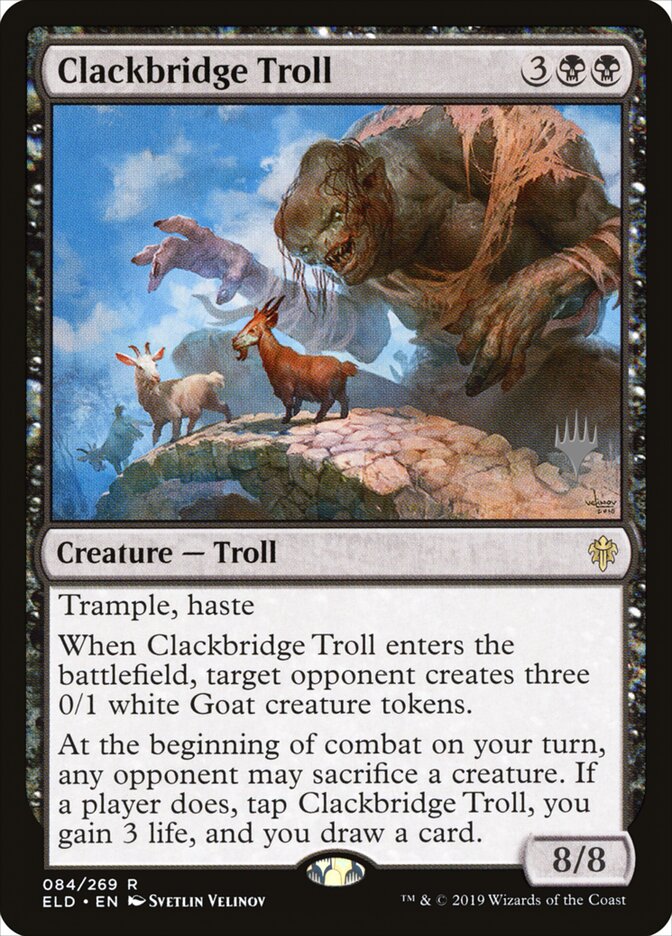 Clackbridge Troll, Throne Of Eldraine Promos Card Art