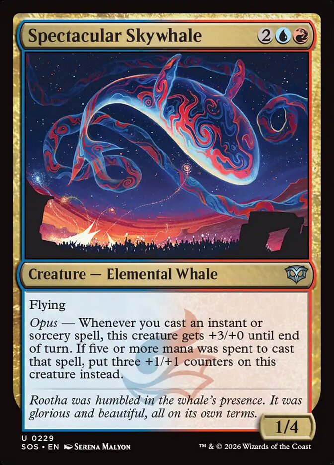 Spectacular Skywhale, Secrets Of Strixhaven Card Art