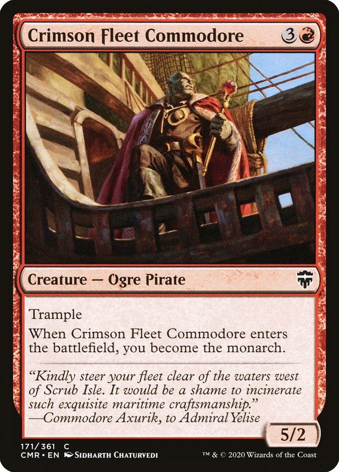 Crimson Fleet Commodore, Commander Legends Card Art