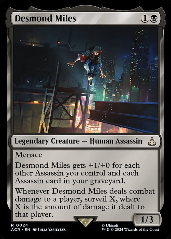 Desmond Miles, Assassin's creed Card Art