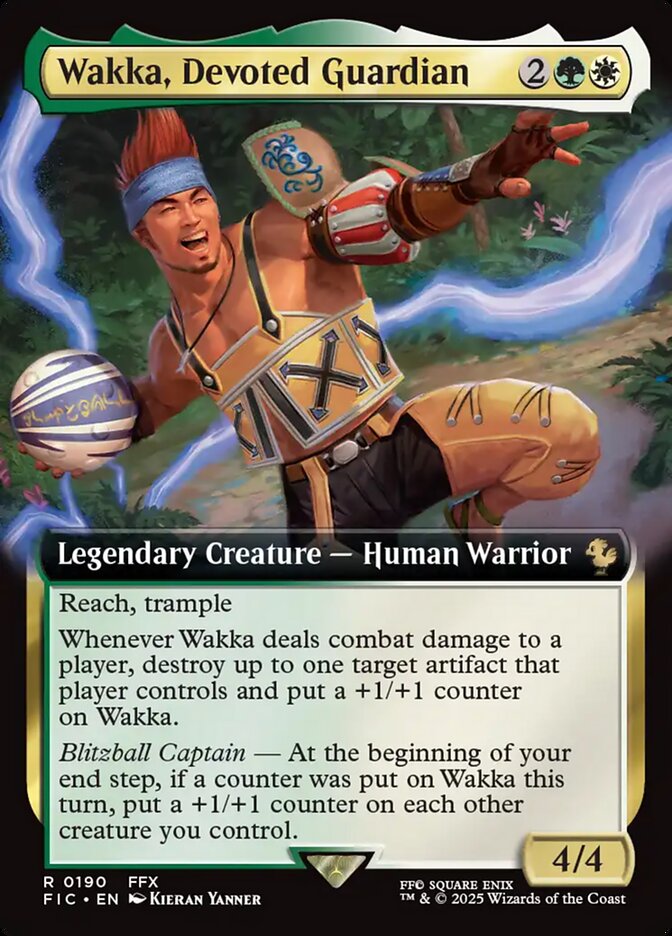 Wakka, Devoted Guardian, Final fantasy commander Card Art