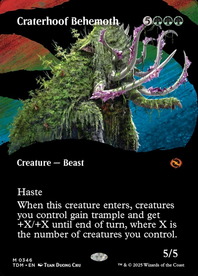Craterhoof Behemoth, Tarkir: dragonstorm Card Art