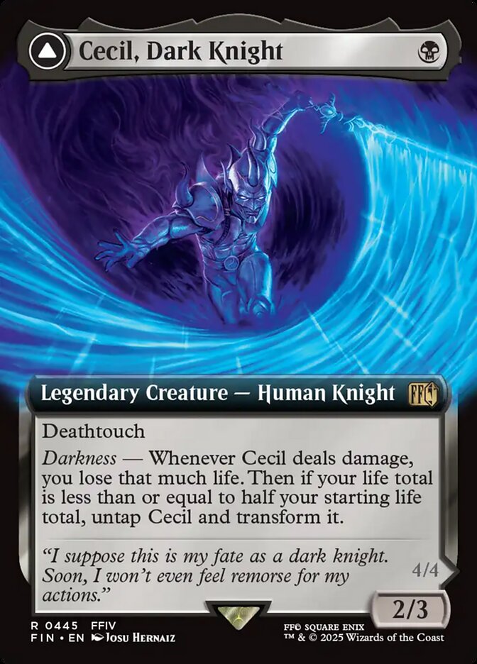 Cecil, Dark Knight // Cecil, Redeemed Paladin, Final Fantasy Card Art