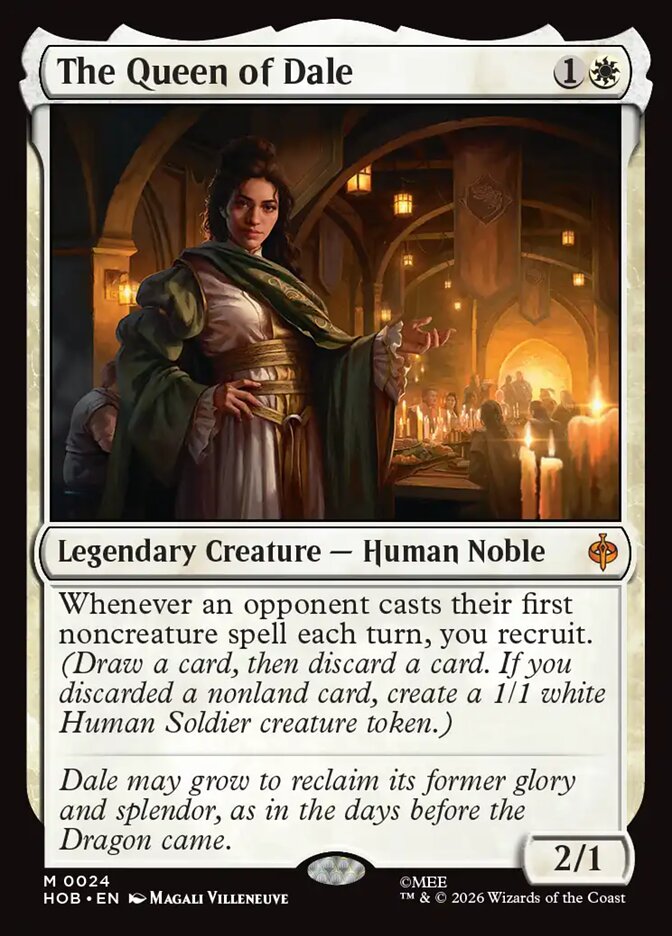 The Queen of Dale, The Hobbit Card Art