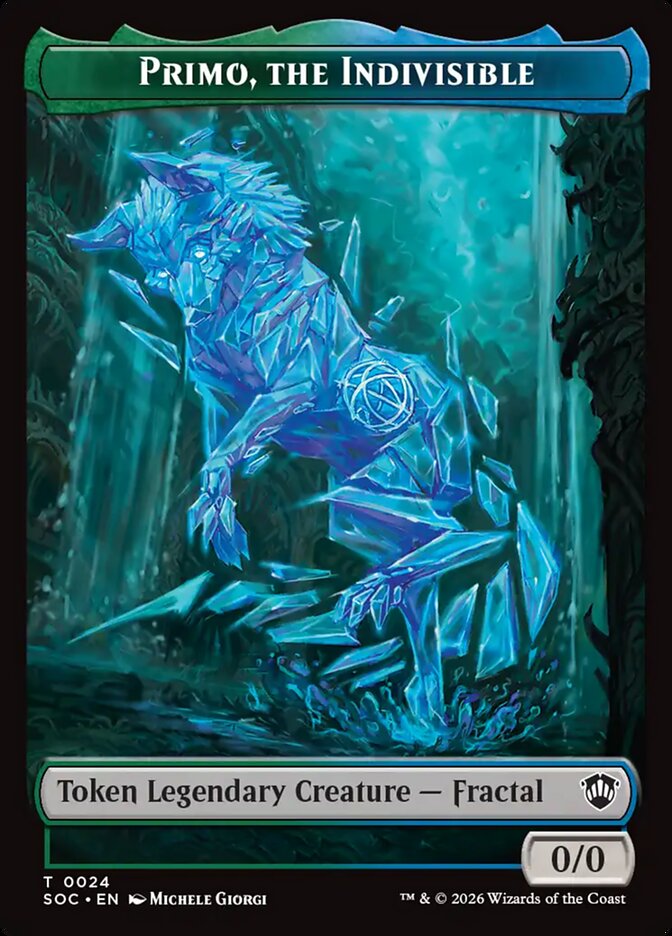 Primo, the Indivisible, Secrets Of Strixhaven Commander Tokens Card Art