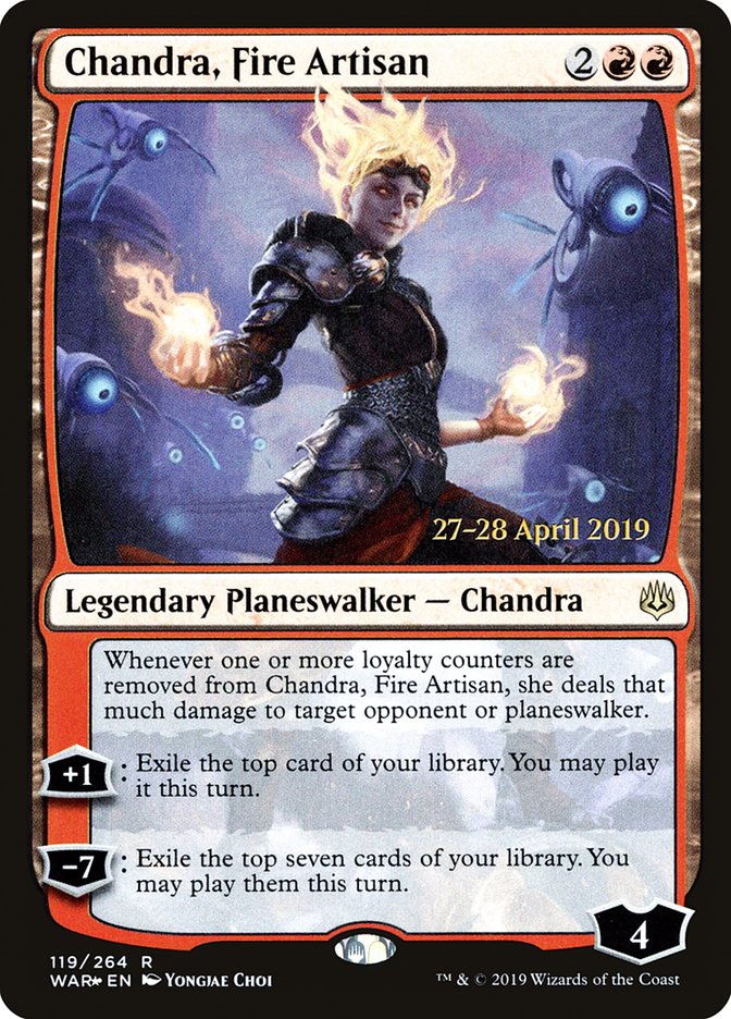 Chandra, Fire Artisan, War of the spark promos Card Art