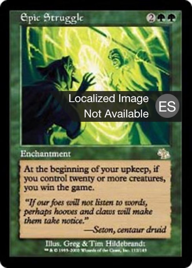 Epic Struggle, Judgment Card Art