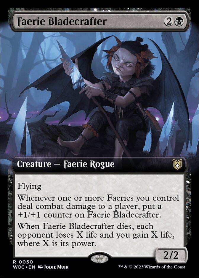 Faerie Bladecrafter, Wilds Of Eldraine Commander Card Art