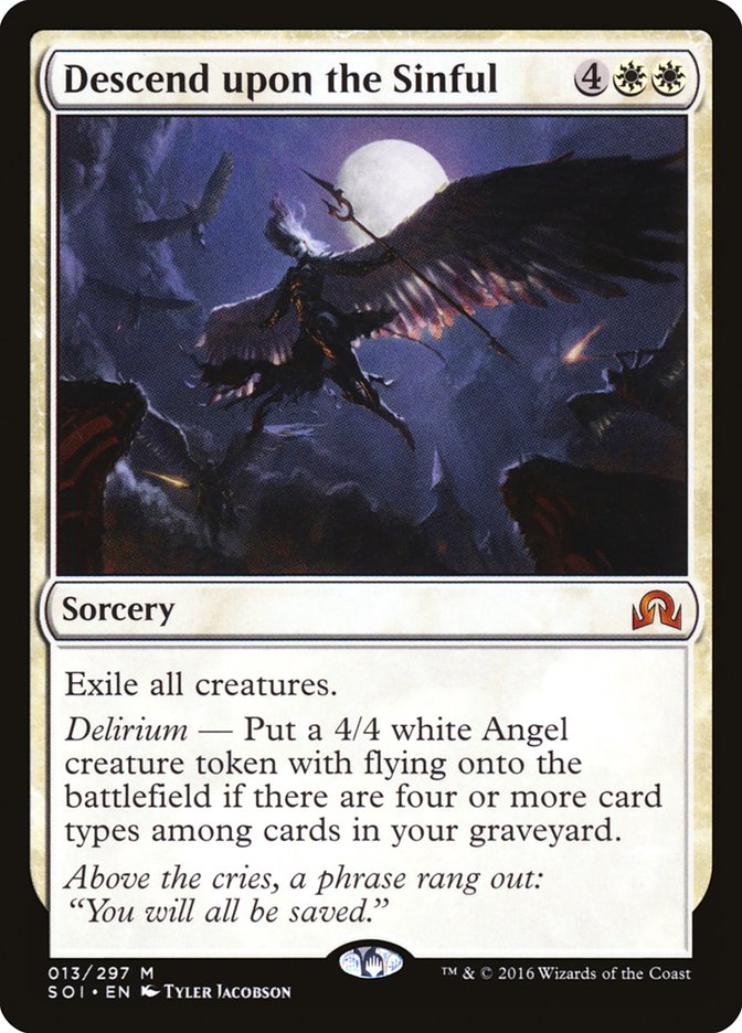 Descend upon the Sinful, Shadows Over Innistrad Card Art