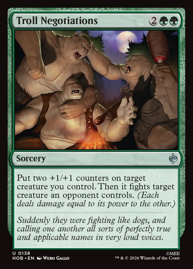 Troll Negotiations, The Hobbit Card Art