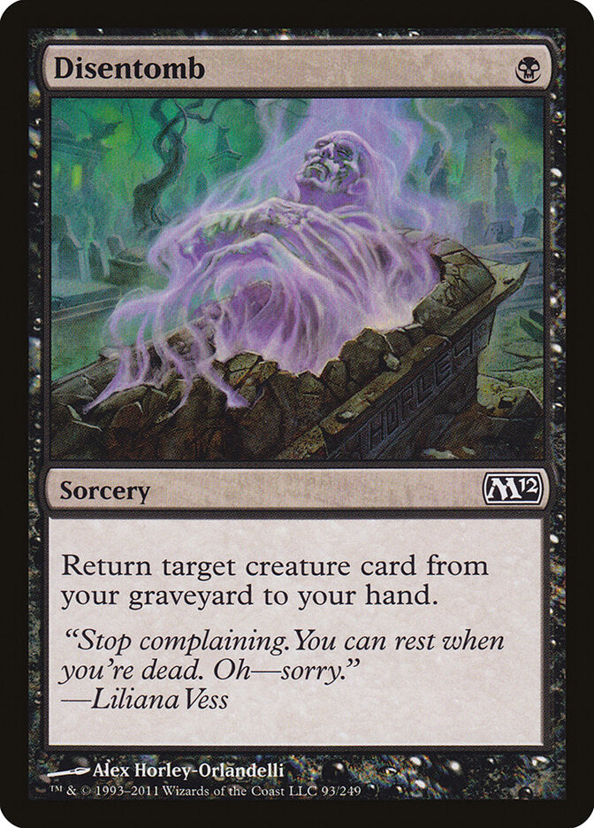 Disentomb, Magic 2012 Card Art