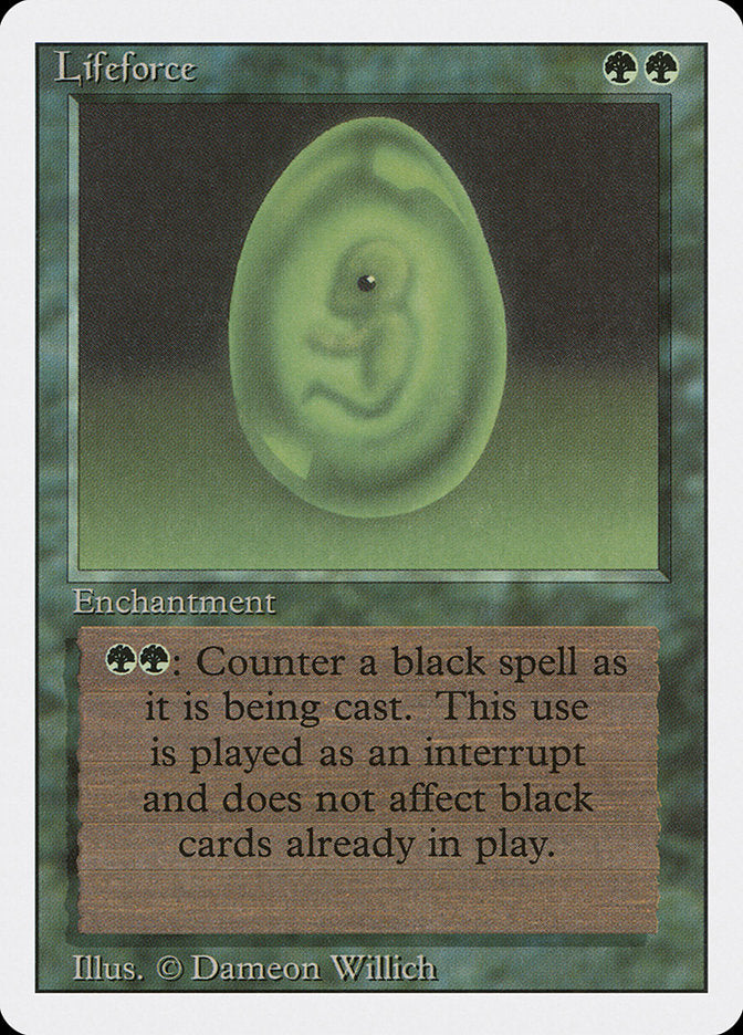Lifeforce, Revised edition Card Art