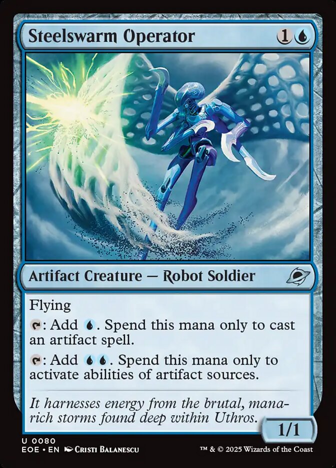 Steelswarm Operator, Edge of eternities Card Art
