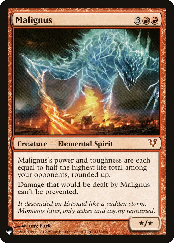 Malignus, The List Card Art
