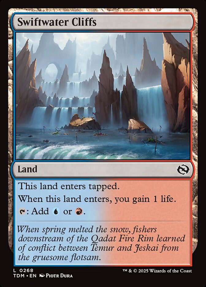 Swiftwater Cliffs, Tarkir: dragonstorm Card Art