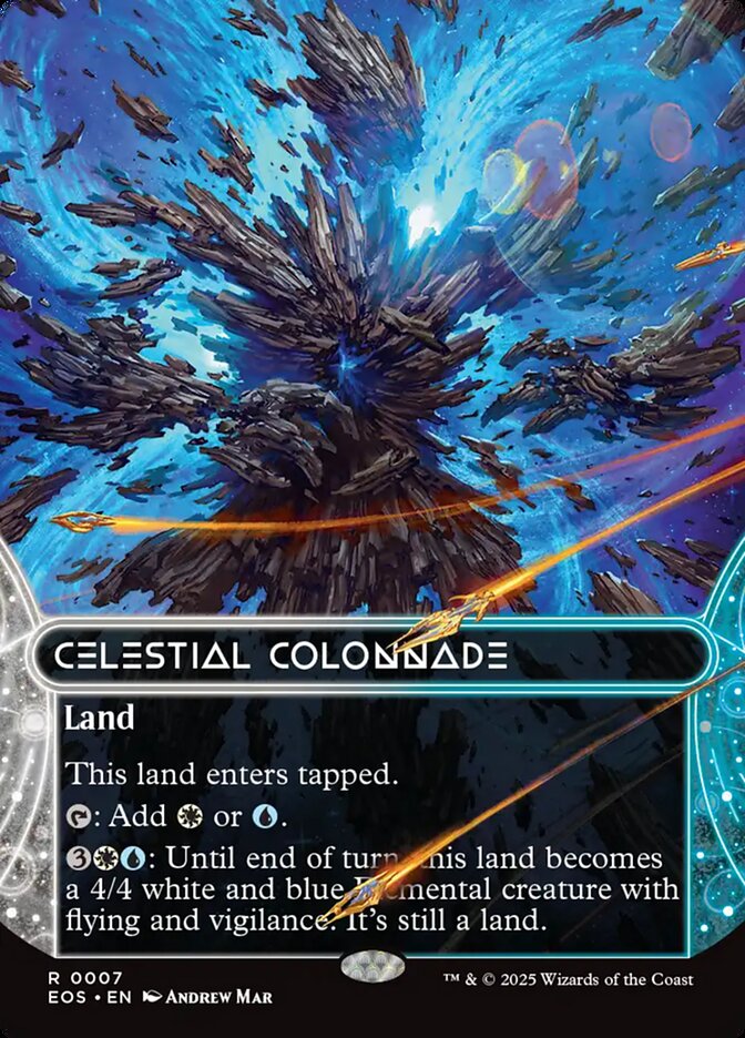 Celestial Colonnade, Edge Of Eternities: Stellar Sights Card Art