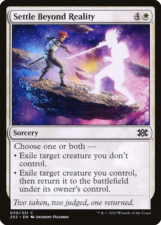 Settle Beyond Reality, Double masters 2022 Card Art