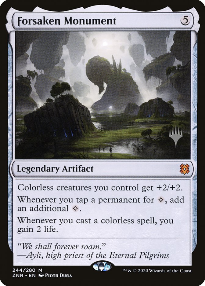 Forsaken Monument, Zendikar rising promos Card Art