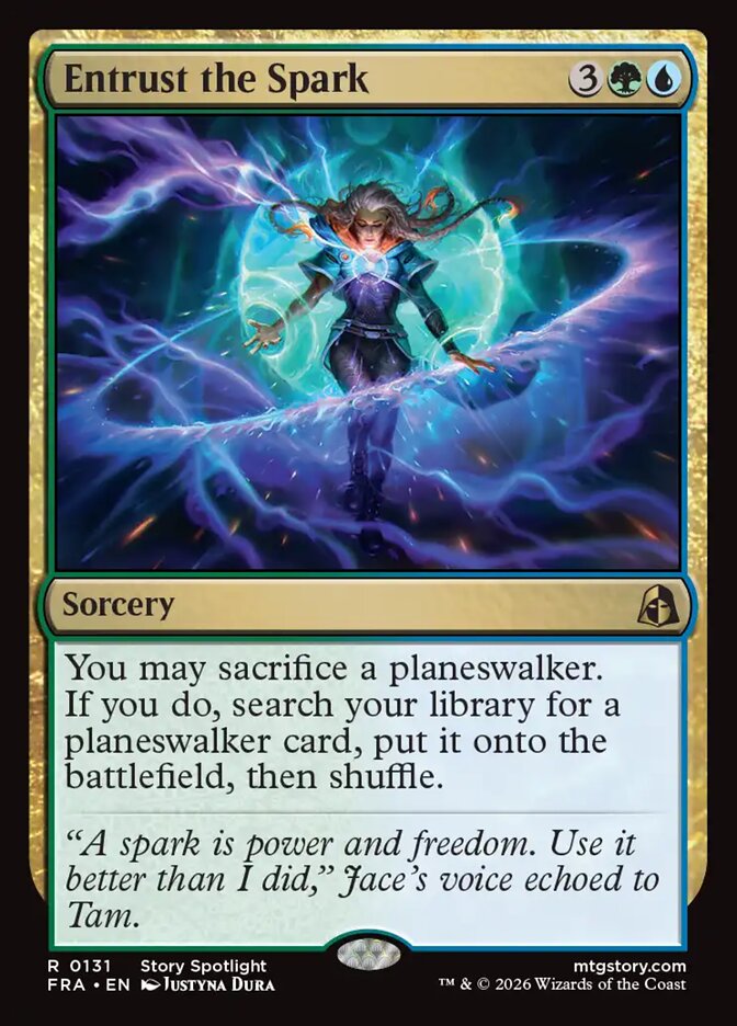 Entrust the Spark, Reality Fracture Card Art