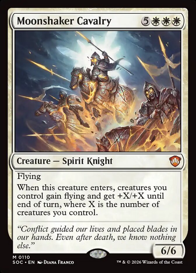 Moonshaker Cavalry, Secrets Of Strixhaven Commander Card Art