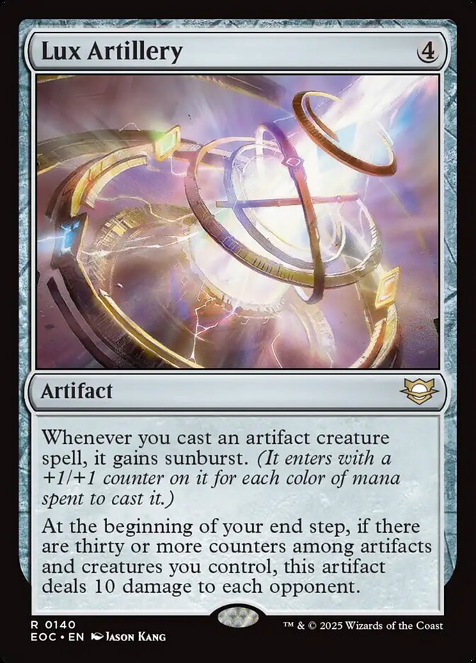 Lux Artillery, Edge Of Eternities Commander Card Art