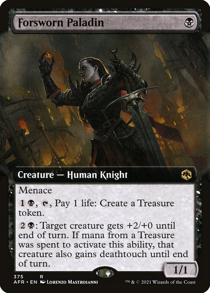 Forsworn Paladin, Adventures In The Forgotten Realms Card Art