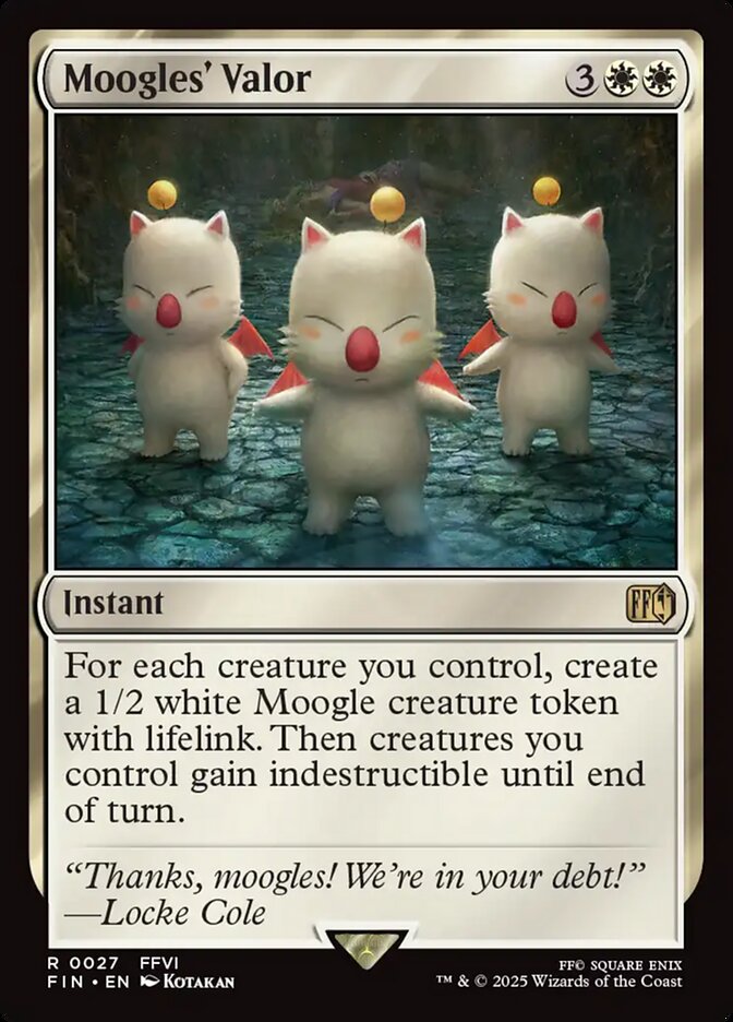 Moogles' Valor, Final fantasy Card Art