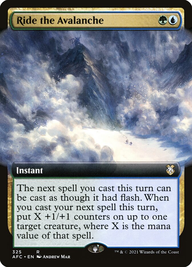 Ride the Avalanche, Forgotten Realms Commander Card Art
