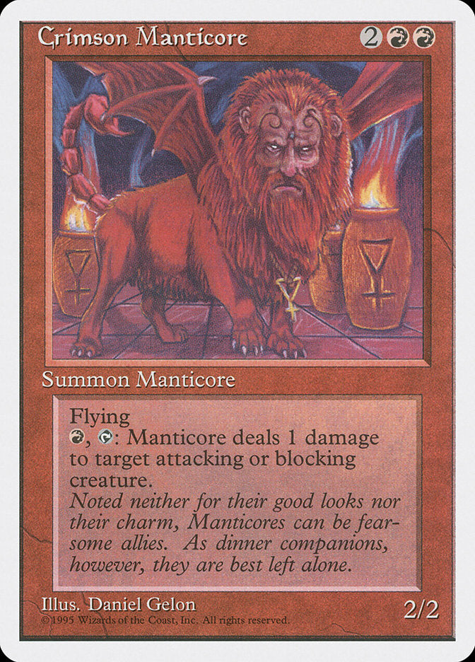 Crimson Manticore, Fourth Edition Card Art