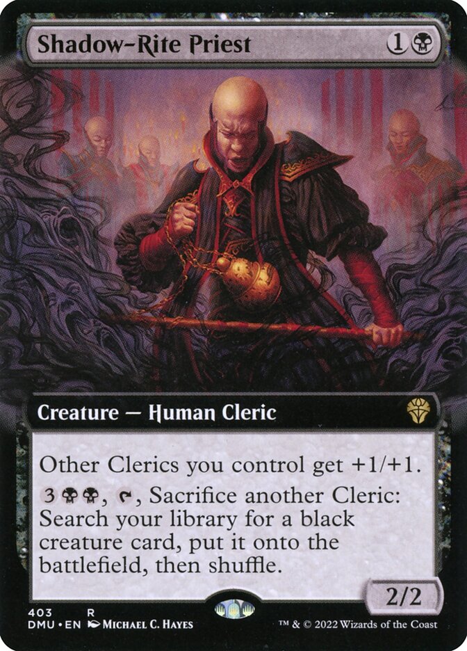 Shadow-Rite Priest, Dominaria united Card Art