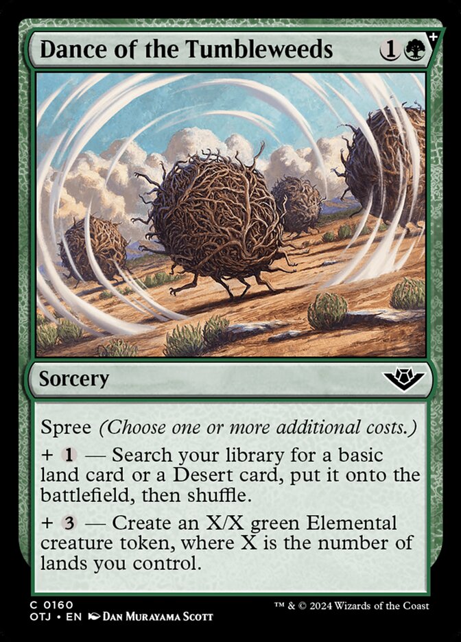 Dance of the Tumbleweeds, Outlaws of thunder junction Card Art