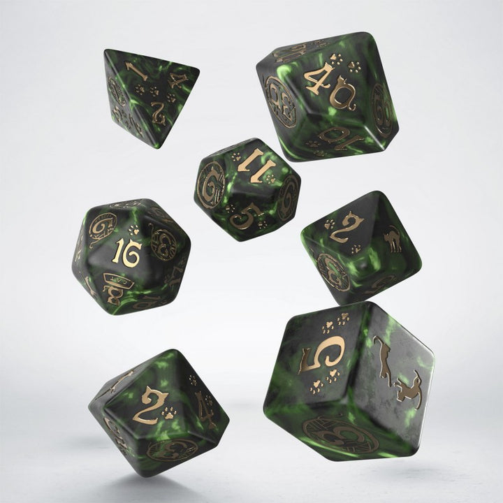 Q Workshop - Dice - RPG Set - CATS - Pixel