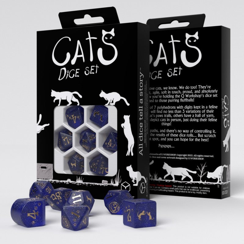 Q Workshop - Dice - RPG Set - CATS Modern - Meowster