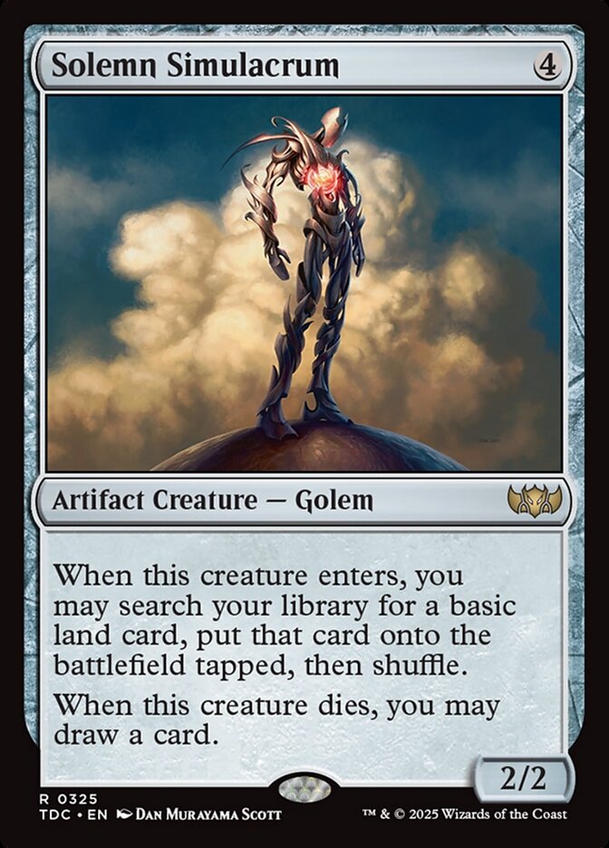 Solemn Simulacrum, Tarkir: Dragonstorm Commander Card Art