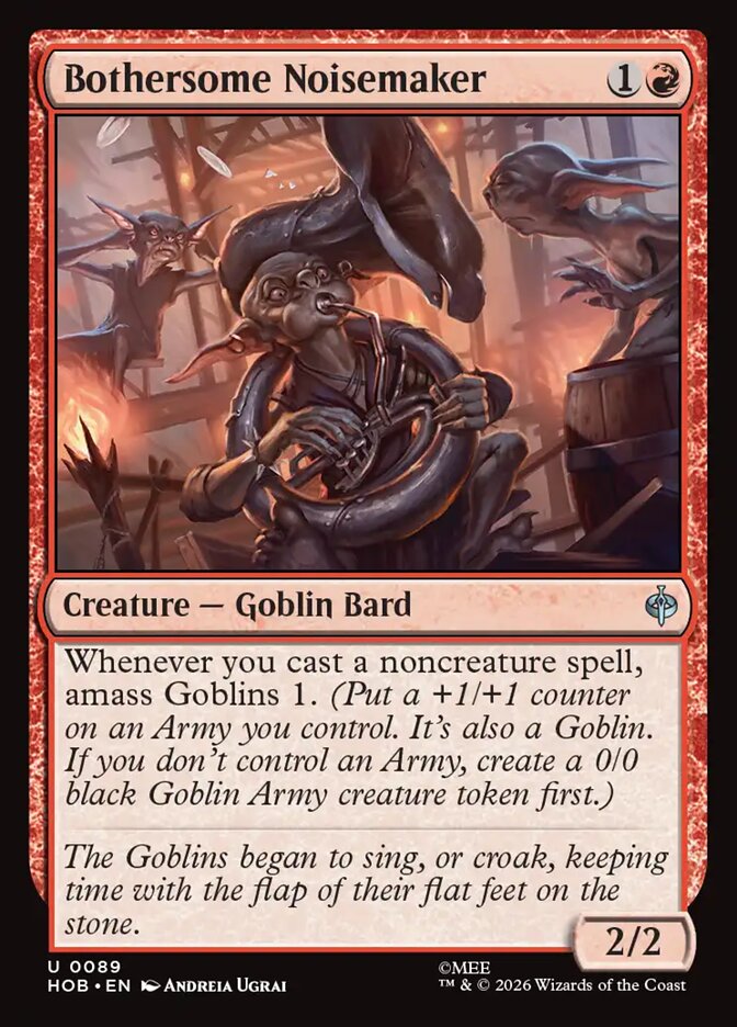 Bothersome Noisemaker, The Hobbit Card Art