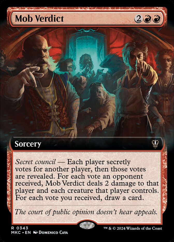 Mob Verdict, Murders At Karlov Manor Commander Card Art