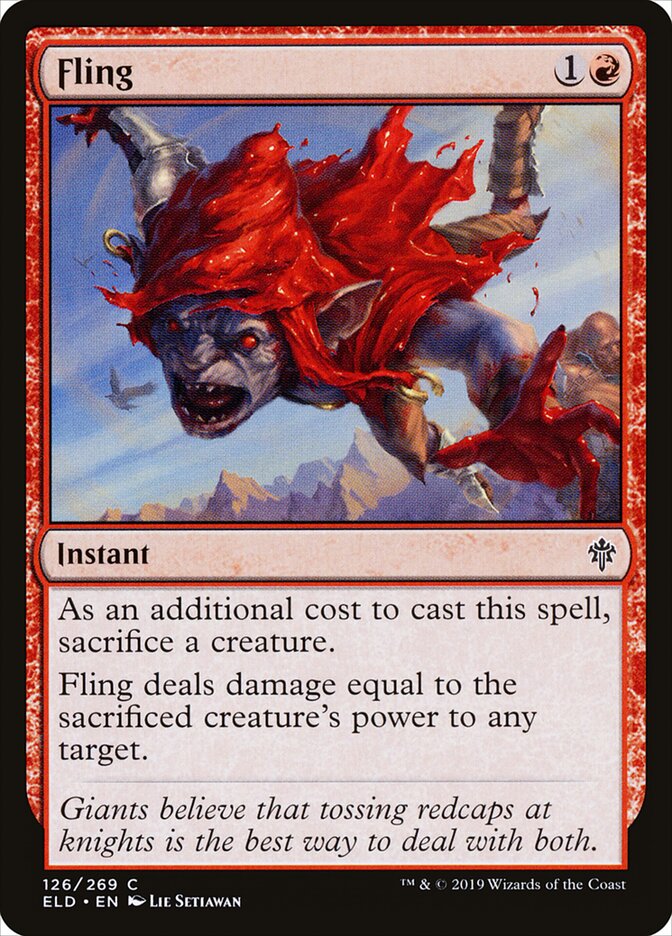 Fling, Throne Of Eldraine Card Art