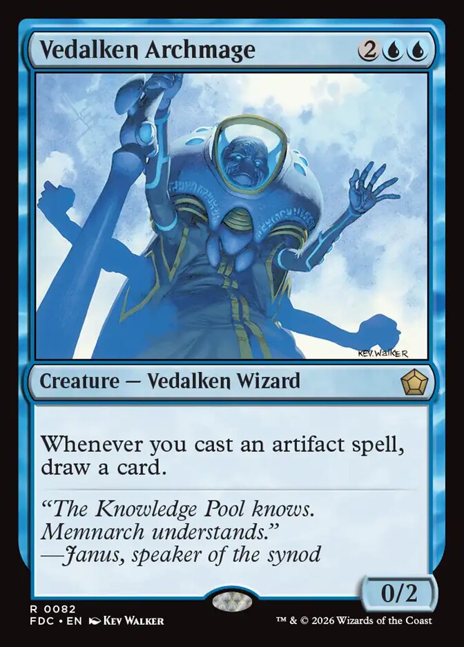 Vedalken Archmage, Foundations Commander Card Art